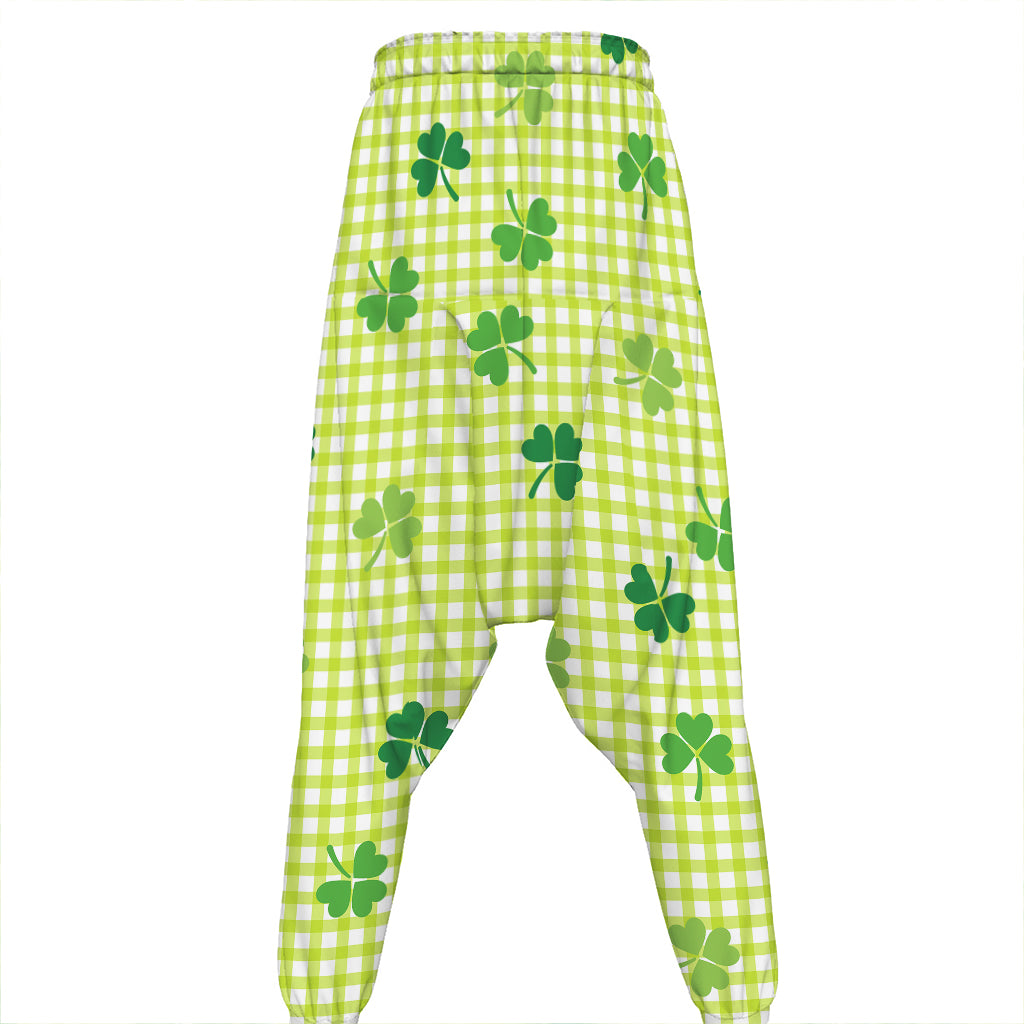 St. Patrick's Day Buffalo Plaid Print Hammer Pants