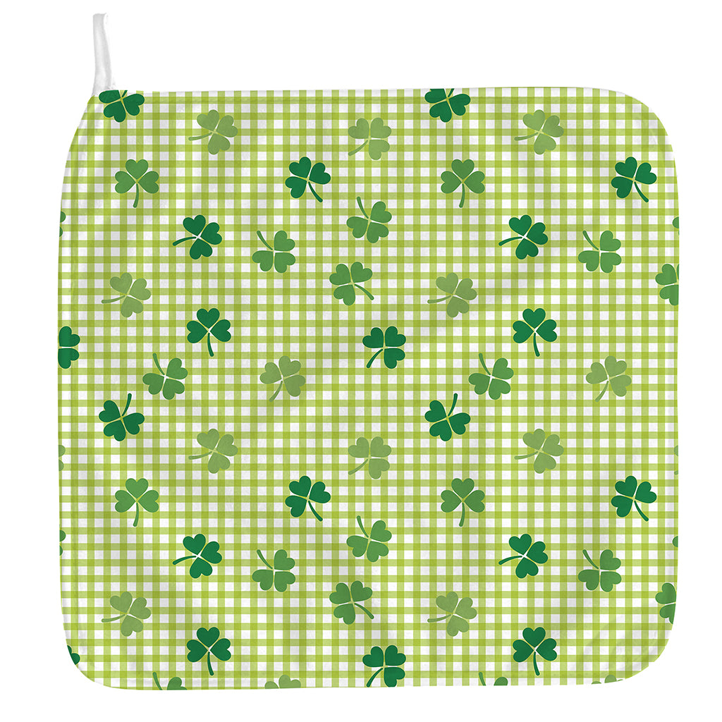 St. Patrick's Day Buffalo Plaid Print Hand Towel