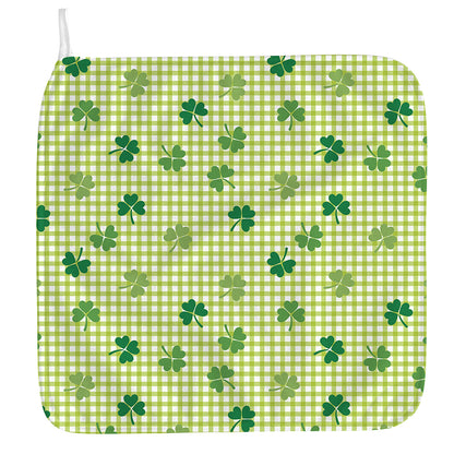 St. Patrick's Day Buffalo Plaid Print Hand Towel