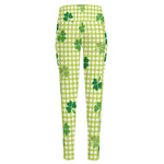 St. Patrick's Day Buffalo Plaid Print High-Waisted Pocket Leggings