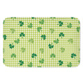St. Patrick's Day Buffalo Plaid Print Indoor Door Mat