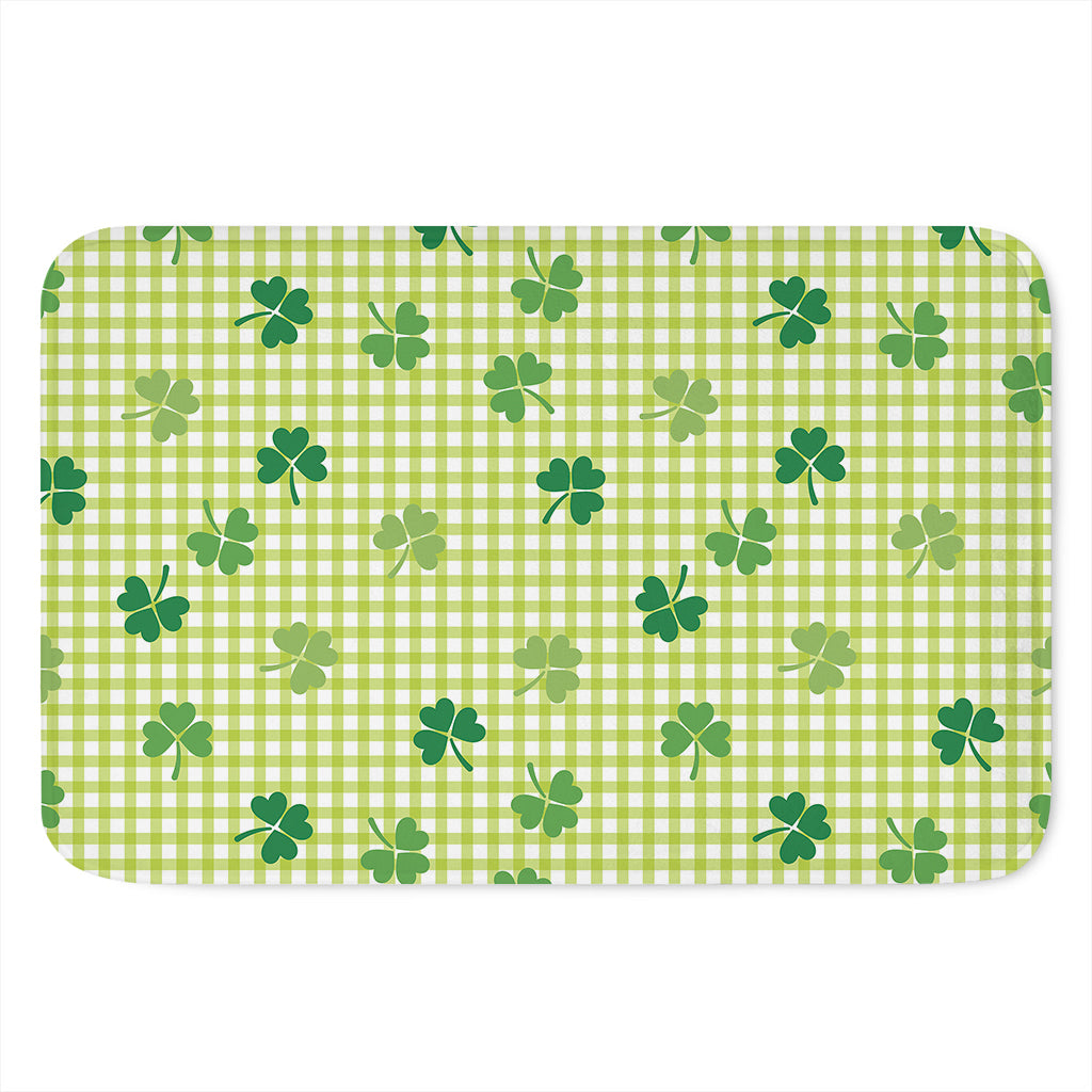 St. Patrick's Day Buffalo Plaid Print Indoor Door Mat
