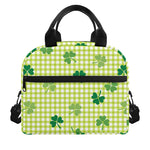 St. Patrick's Day Buffalo Plaid Print Insulated Lunch Bag