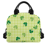 St. Patrick's Day Buffalo Plaid Print Insulated Lunch Bag