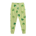St. Patrick's Day Buffalo Plaid Print Jogger Pants