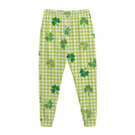 St. Patrick's Day Buffalo Plaid Print Jogger Pants