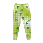 St. Patrick's Day Buffalo Plaid Print Jogger Pants
