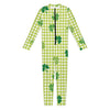 St. Patrick's Day Buffalo Plaid Print Jumpsuit