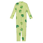 St. Patrick's Day Buffalo Plaid Print Jumpsuit