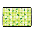 St. Patrick's Day Buffalo Plaid Print Kitchen Mat