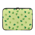 St. Patrick's Day Buffalo Plaid Print Laptop Sleeve