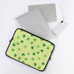 St. Patrick's Day Buffalo Plaid Print Laptop Sleeve