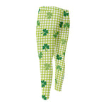 St. Patrick's Day Buffalo Plaid Print Men's Compression Pants