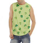St. Patrick's Day Buffalo Plaid Print Men's Fitness Tank Top