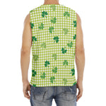 St. Patrick's Day Buffalo Plaid Print Men's Fitness Tank Top