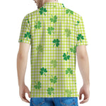St. Patrick's Day Buffalo Plaid Print Men's Polo Shirt
