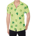 St. Patrick's Day Buffalo Plaid Print Men's Shirt