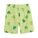 St. Patrick's Day Buffalo Plaid Print Men's Sports Shorts