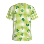 St. Patrick's Day Buffalo Plaid Print Men's Sports T-Shirt