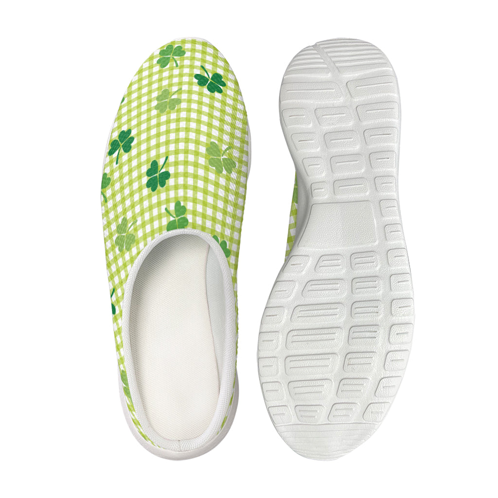 St. Patrick's Day Buffalo Plaid Print Mesh Casual Shoes
