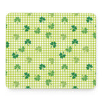 St. Patrick's Day Buffalo Plaid Print Mouse Pad