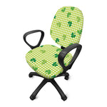 St. Patrick's Day Buffalo Plaid Print Office Chair Cover