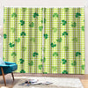 St. Patrick's Day Buffalo Plaid Print Pencil Pleat Curtains