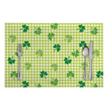 St. Patrick's Day Buffalo Plaid Print Placemat