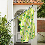 St. Patrick's Day Buffalo Plaid Print Polyester Flag