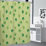 St. Patrick's Day Buffalo Plaid Print Premium Shower Curtain
