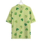 St. Patrick's Day Buffalo Plaid Print Rayon Hawaiian Shirt