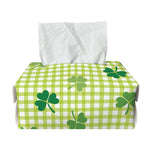 St. Patrick's Day Buffalo Plaid Print Rectangle Tissue Box Cover