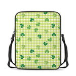 St. Patrick's Day Buffalo Plaid Print Rectangular Crossbody Bag