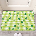 St. Patrick's Day Buffalo Plaid Print Rubber Doormat