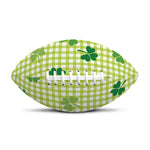 St. Patrick's Day Buffalo Plaid Print Rugby Ball