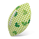St. Patrick's Day Buffalo Plaid Print Rugby Ball