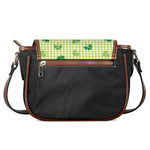 St. Patrick's Day Buffalo Plaid Print Saddle Bag