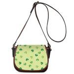 St. Patrick's Day Buffalo Plaid Print Saddle Bag