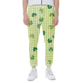 St. Patrick's Day Buffalo Plaid Print Joggers