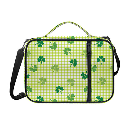 St. Patrick's Day Buffalo Plaid Print Shoulder Strap Bible Bag