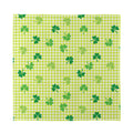 St. Patrick's Day Buffalo Plaid Print Silk Bandana