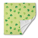 St. Patrick's Day Buffalo Plaid Print Silk Bandana