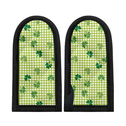 St. Patrick's Day Buffalo Plaid Print Skillet Handle Cover