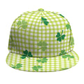 St. Patrick's Day Buffalo Plaid Print Snapback Cap