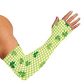 St. Patrick's Day Buffalo Plaid Print Sun Protection Arm Sleeves