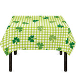 St. Patrick's Day Buffalo Plaid Print Tablecloth