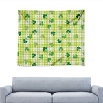 St. Patrick's Day Buffalo Plaid Print Tapestry