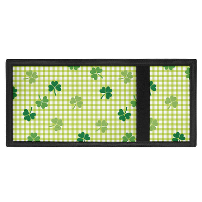 St. Patrick's Day Buffalo Plaid Print Trifold Wallet
