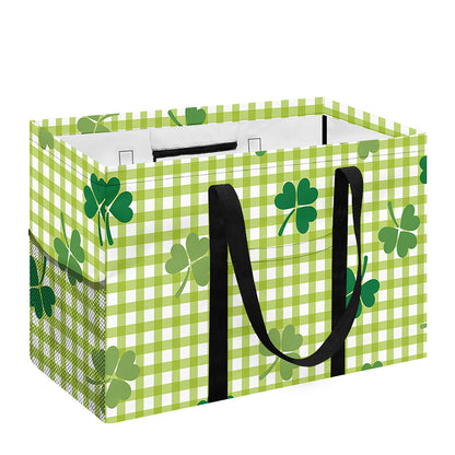 St. Patrick's Day Buffalo Plaid Print Utility Tote Bag