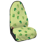St. Patrick's Day Buffalo Plaid Print Waterproof Car Seat Cover